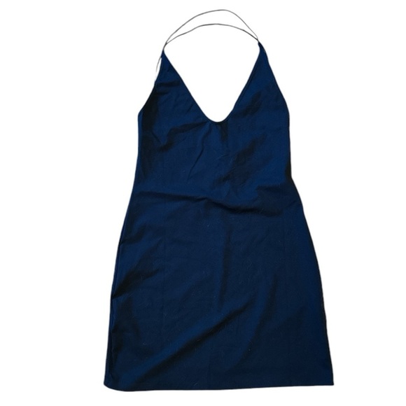 Free People dress slip body con medium stretch spaghetti crisscross straps mini - Picture 1 of 2